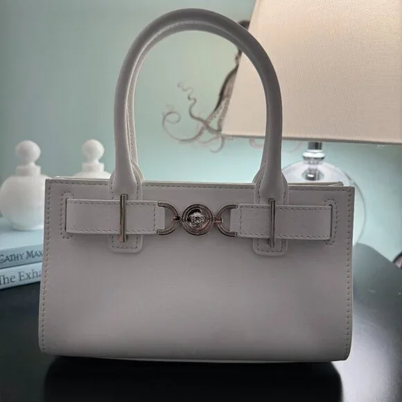 Versace Medusa 95 Small Leather Tote Bag $100 Used - Picture 1 of 3
